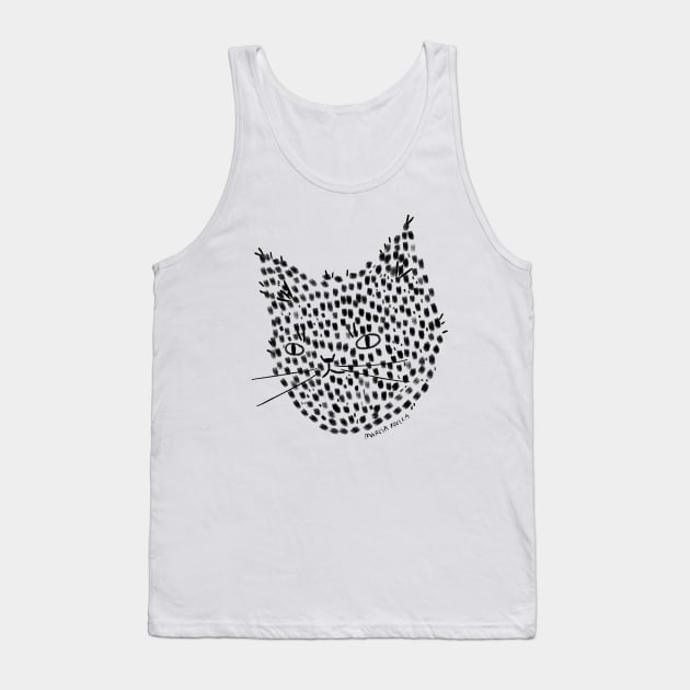 Chonk Kitty Tank Top by MarisaRiveraArt